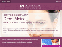 Tablet Screenshot of drmoina.com.ar